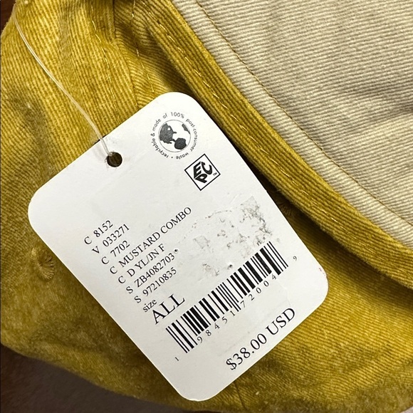 NWT Free People Moto Racing Baseball Cap in Mustard Combo main image 7